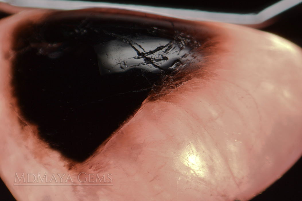 Inclusions in Untreated Mogok Mushroom Tourmalines 10.87 ct