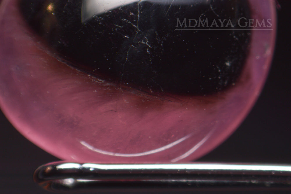 Inclusions in Untreated Mogok Mushroom Tourmalines 10.87 ct