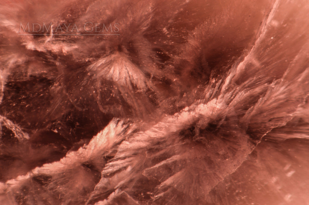 Inclusions in Natural Pink Tourmaline from Mogok 13.81 ct