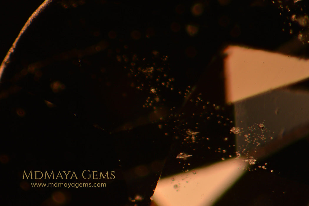 Inclusions in Deep Blue Mogok Spinel Oval cut 6.34 ct 