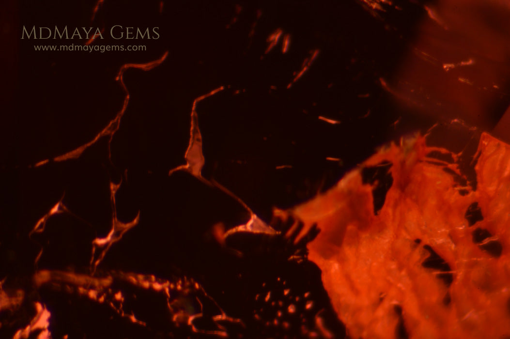 Inclusions in Rubellite African Tourmaline Oval Cut 6.25 ct 