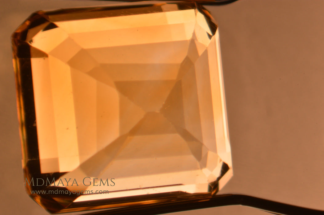 Inclusions in  Golden Citrine Square Cut 6.80 ct
