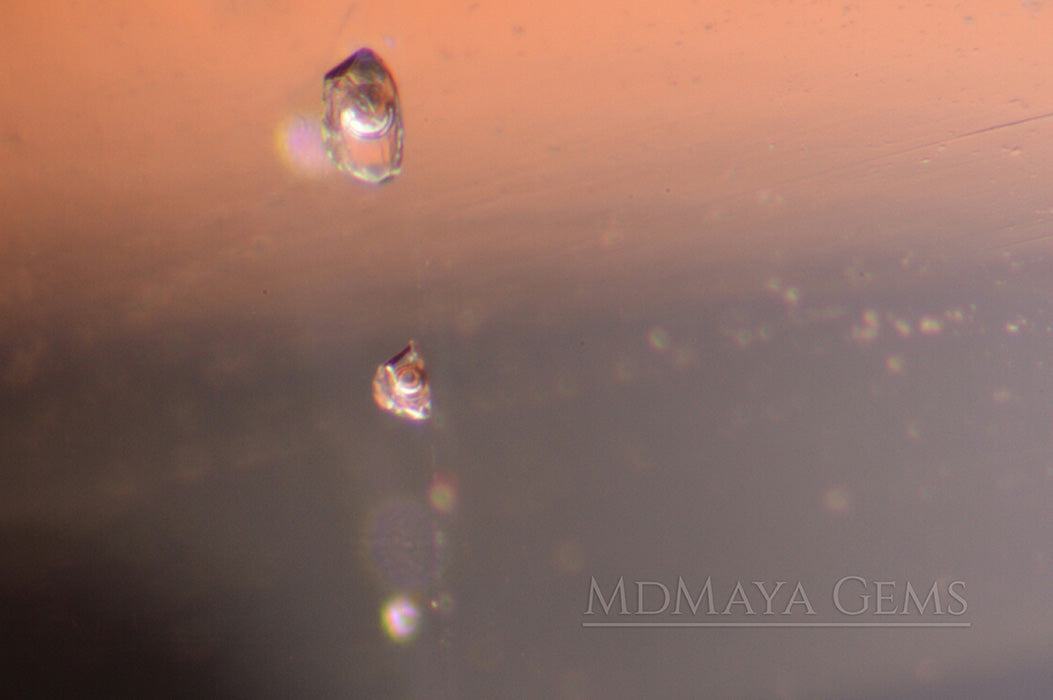 Inclusions in Pink Morganite Stones Cabochon Cut 9.71 ct. total