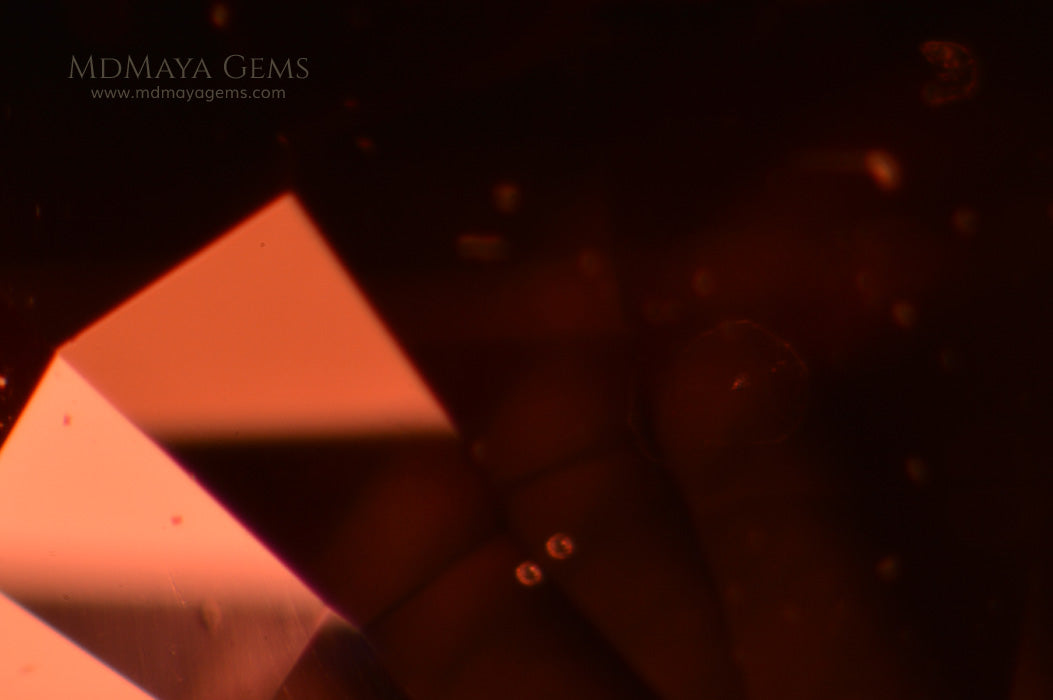 tiny solid inclusions in Glowing Pink Spinel from Tanzania Oval cut 2.66 ct