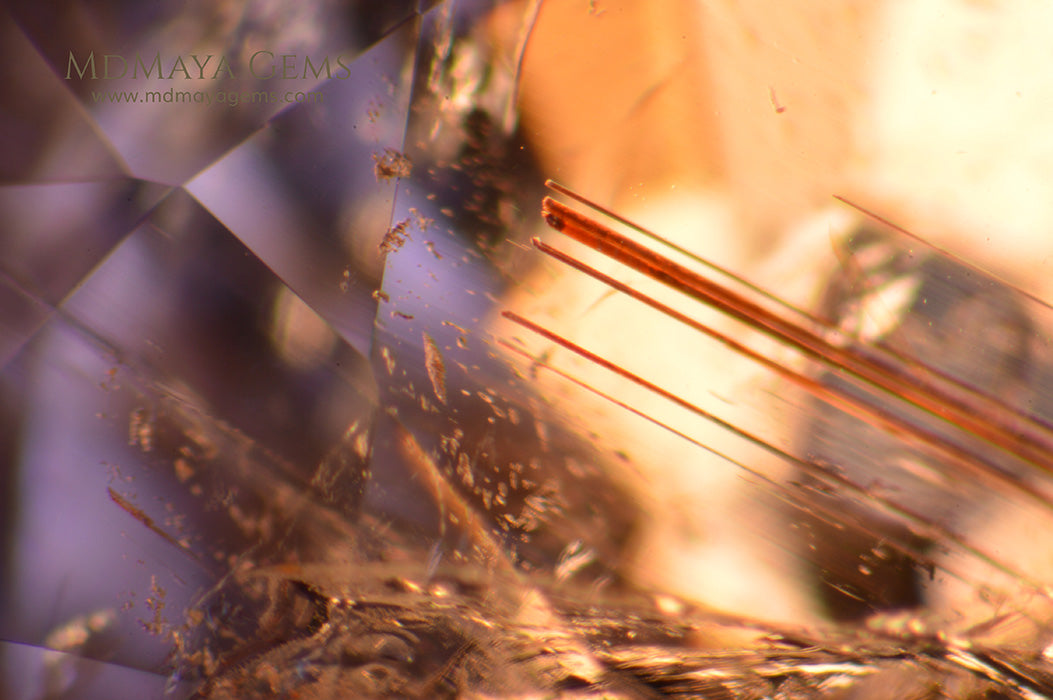 Inclusions in Purple Paraiba Tourmaline