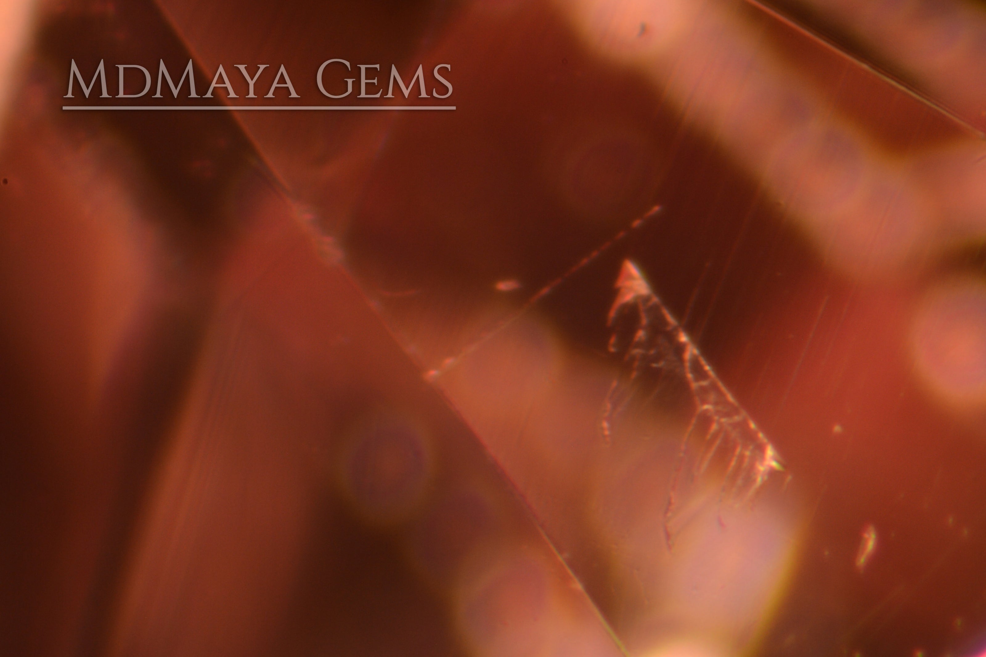 inclusions in pale pink spinel