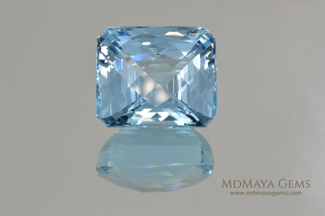 Genuine Large Blue Topaz Gem Fancy Cut 42.70 ct