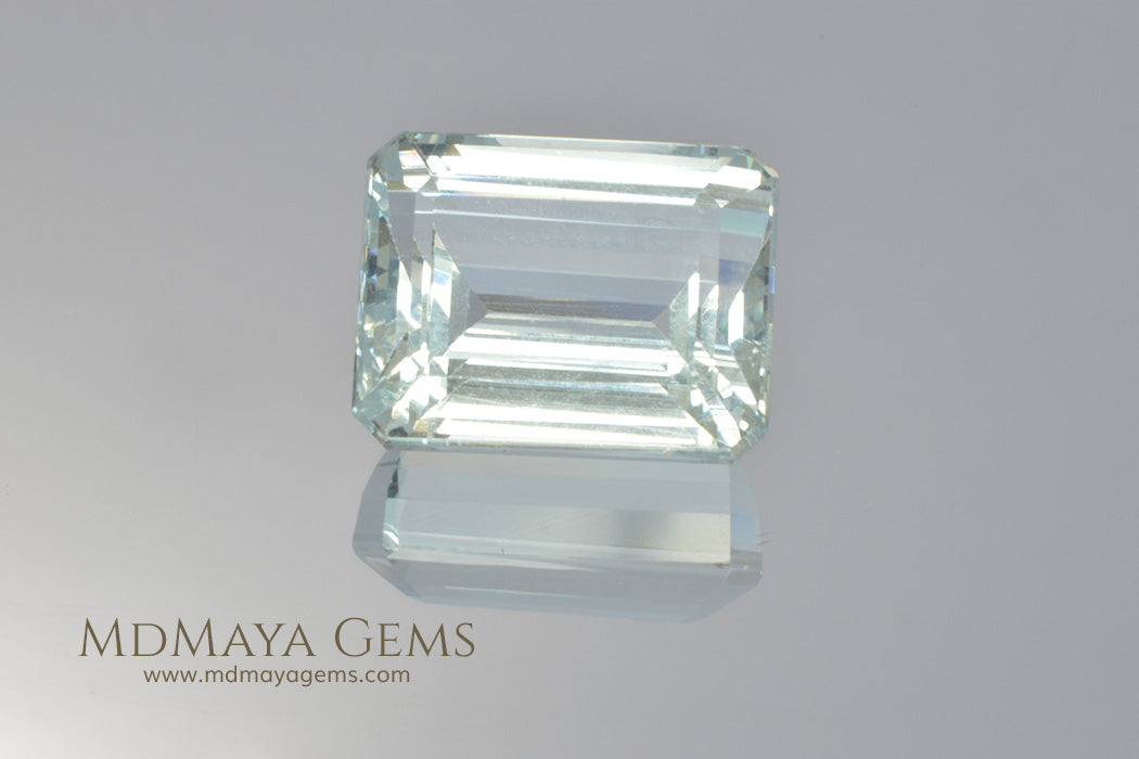 Very Light Blue Aquamarine 19.63 ct Emerald cut