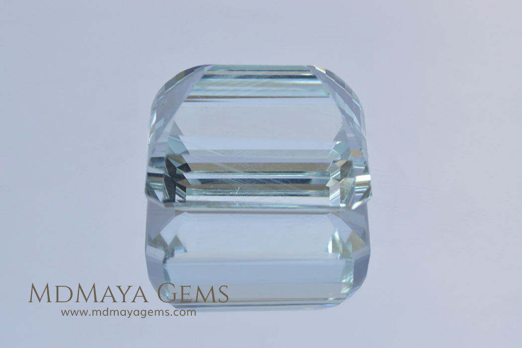 Very Light Blue Aquamarine 19.63 ct Emerald cut