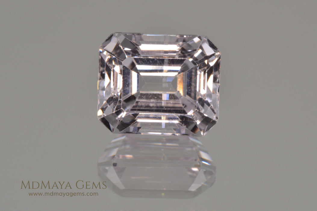 Light Pink Kunzite Gemstone Emerald Cut 8.35 ct
