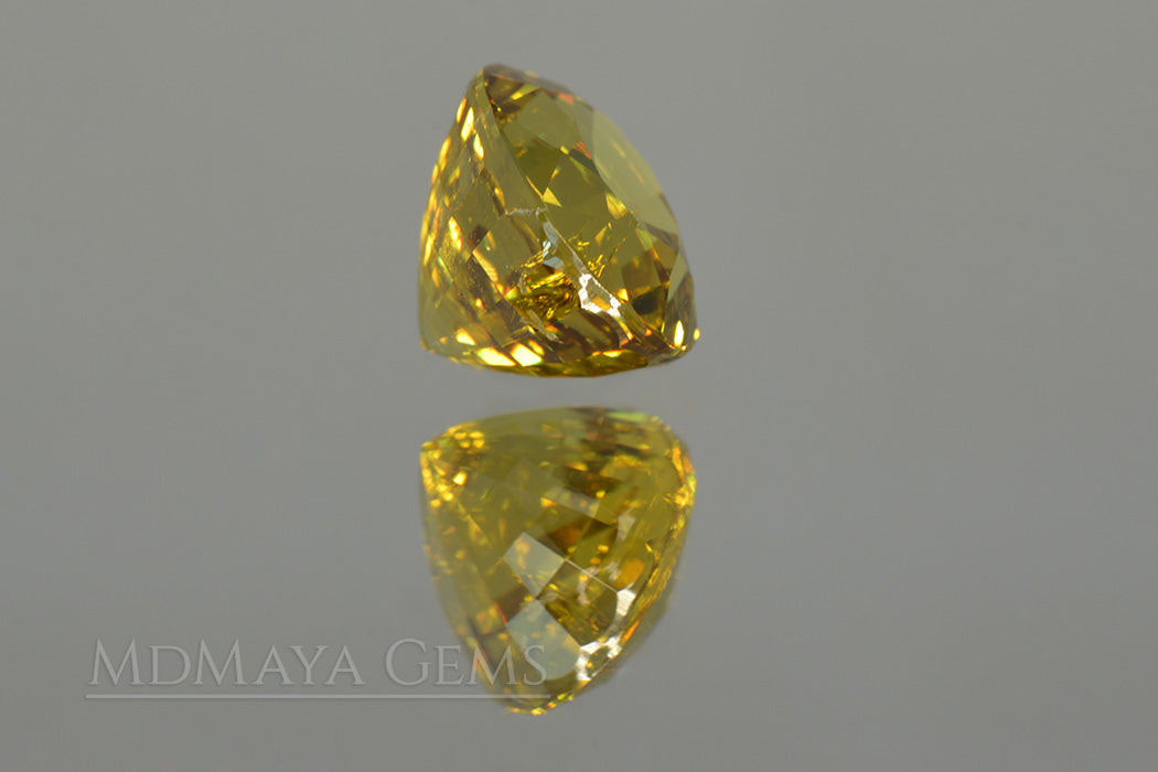 Sparkle Vivid Greenish Yellow Mali Garnet Oval Cut 4.54 ct