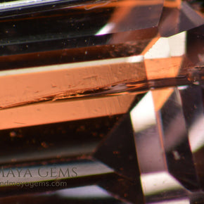 Inclusion Pink Morganite Emerald cut 2.44 ct