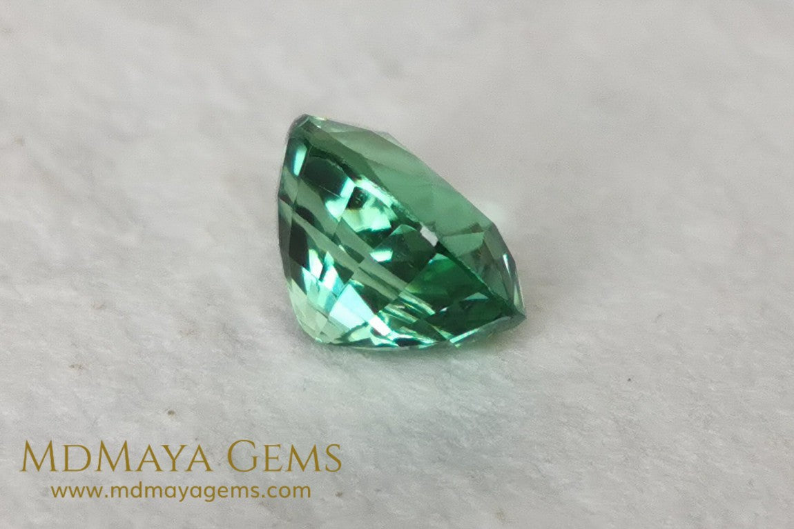 Mint Green Paraiba Tourmaline 2 82 ct with certificate for sale MdMaya Gems