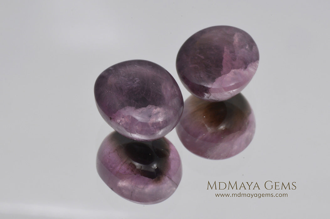 Rare Pink and Black Mushroom Tourmalines 12.95 ct