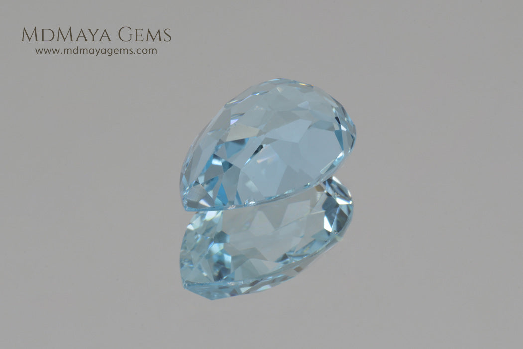 Loose Blue Topaz Pear Cut Topaz 4.23 ct