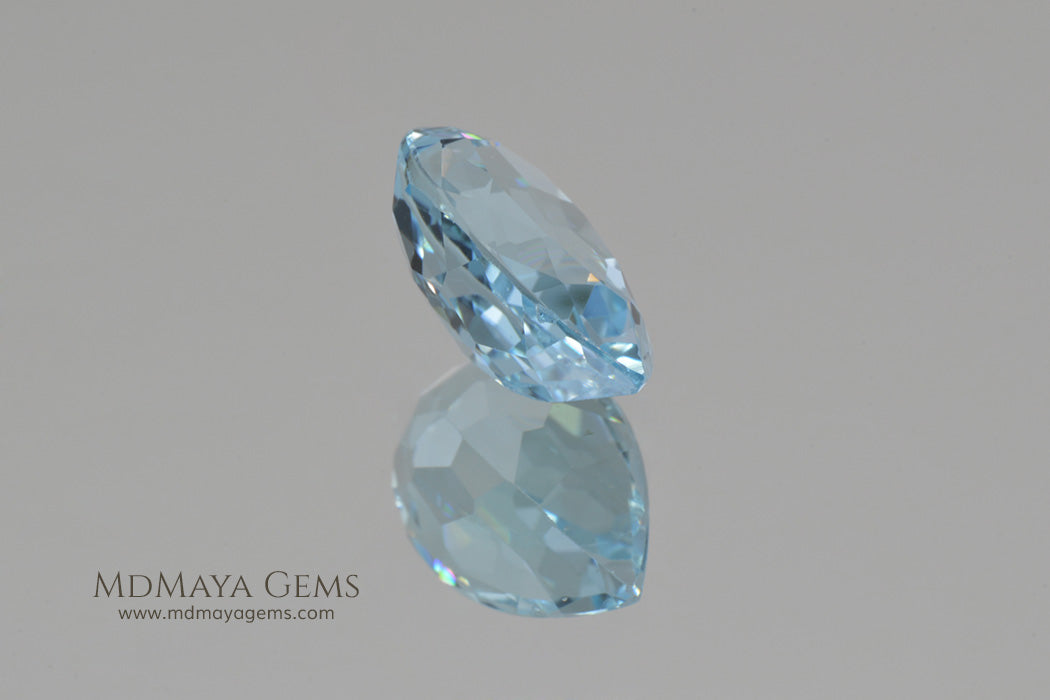 Loose Blue Topaz Pear Cut Topaz 4.23 ct