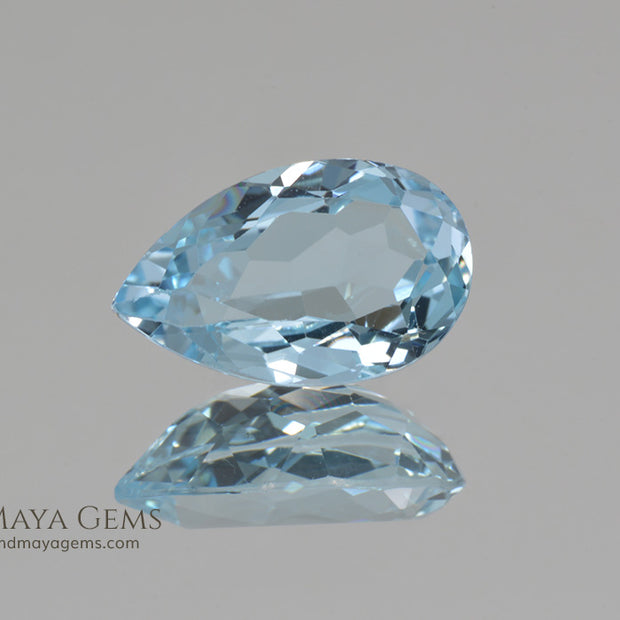 Loose Blue Topaz Pear Cut Topaz 4.23 ct