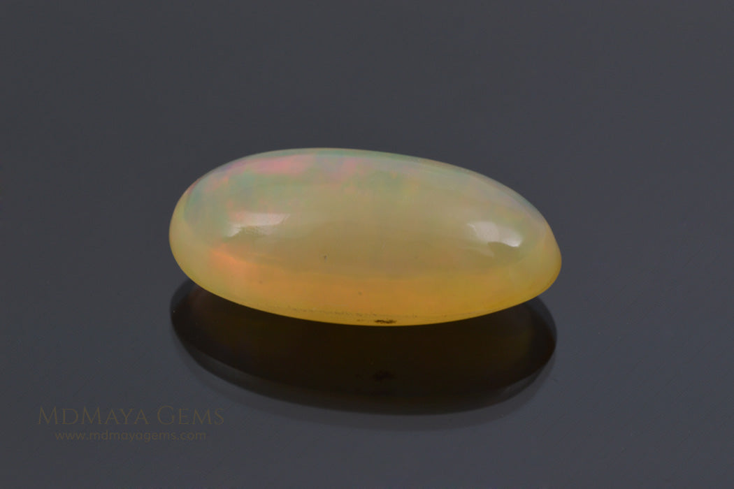 Natural Solid White Opal Cabochon Oval Cut 2.60 ct