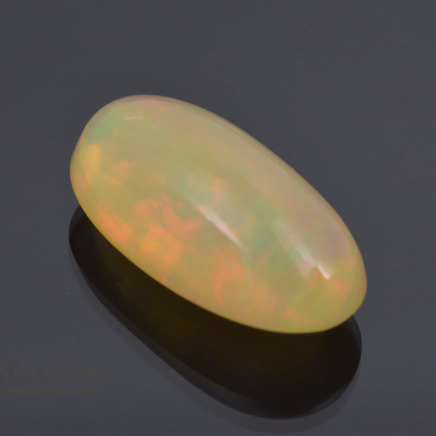 Natural Solid White Opal Cabochon Oval Cut 2.60 ct