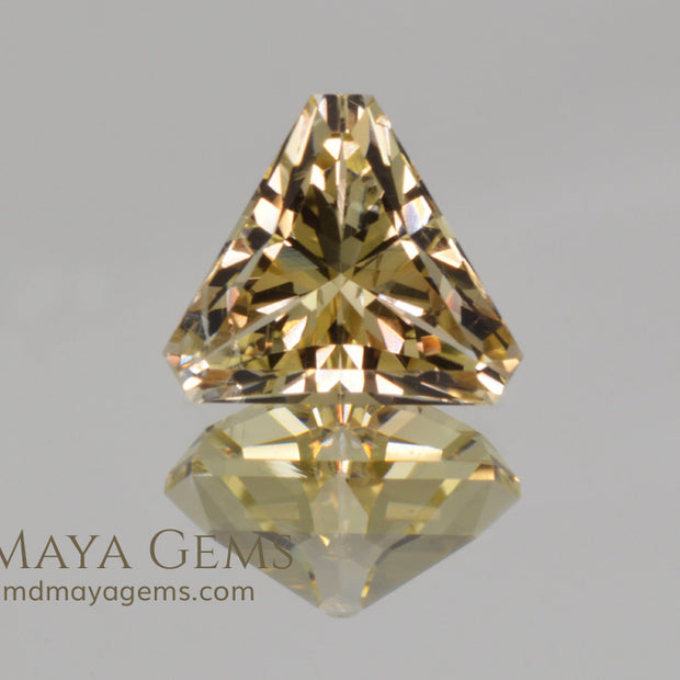 Yellow Oregon Sunstone Gem Fancy Cut 4.79 ct