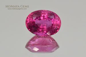 Neon Pink Rubellite Tourmaline from Mozambique Oval Cut 4.14 ct