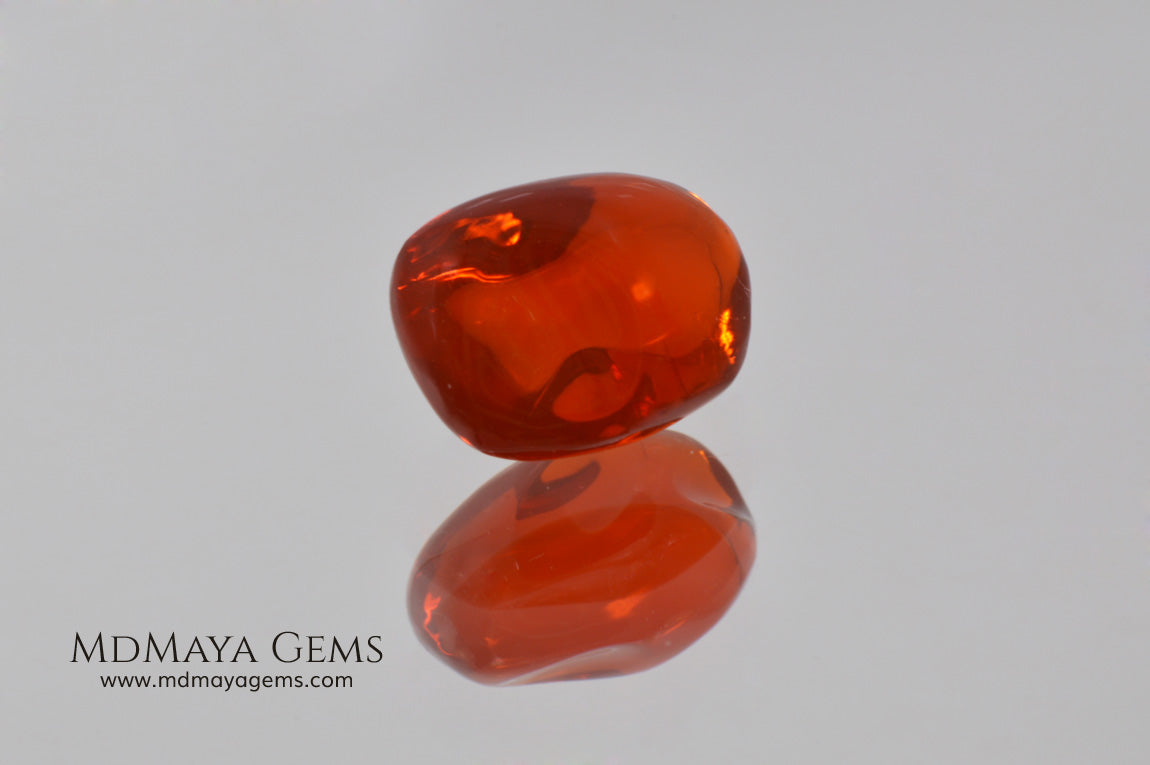 Polished Fire Opal 2.85 ct. Free form