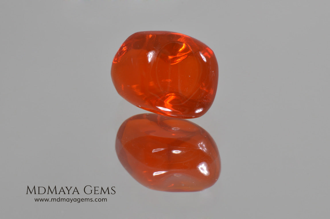 Polished Fire Opal 2.85 ct. Free form