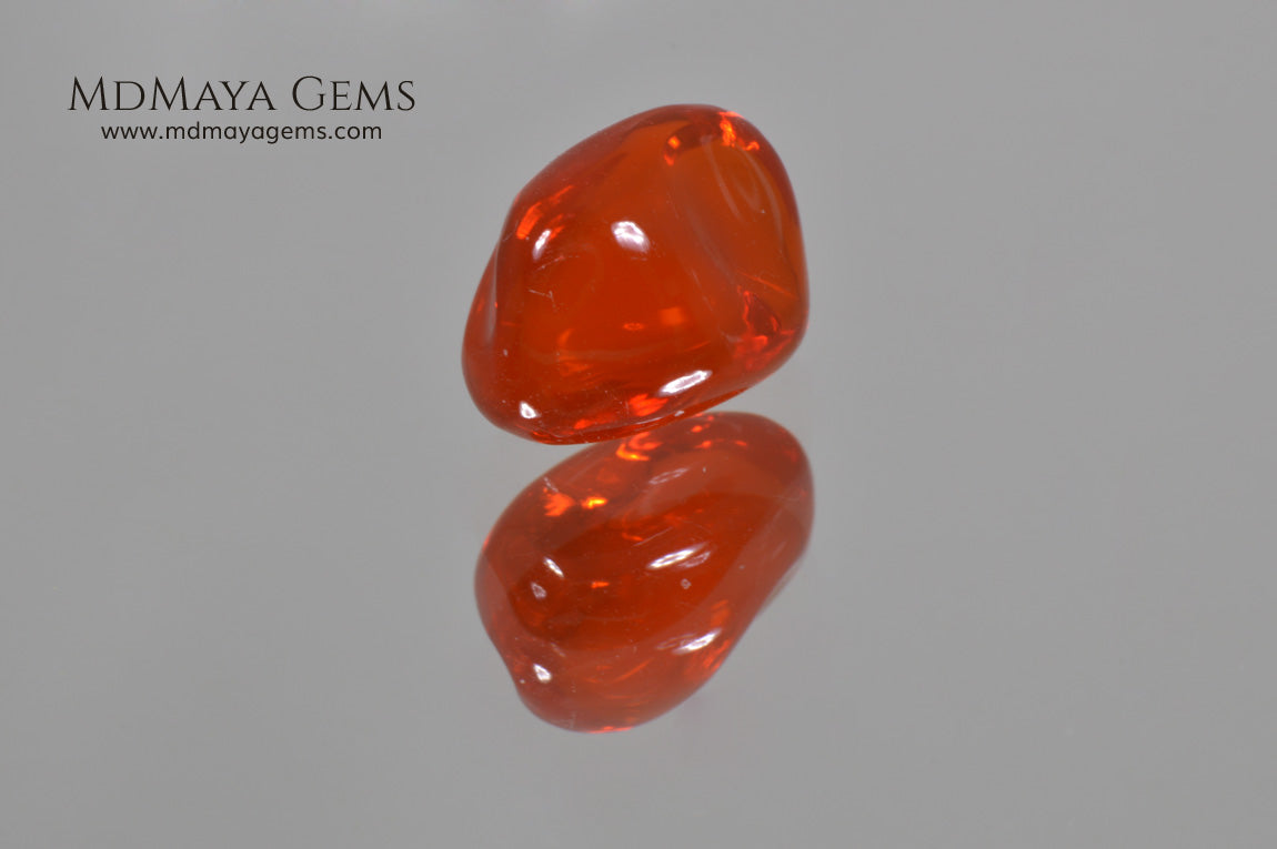 Polished Fire Opal 2.85 ct. Free form