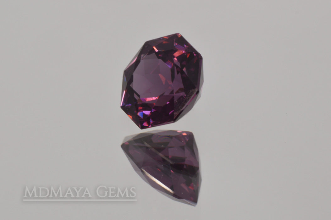 Natural Purple Spinel from Sri Lanka. Octagon Cut. 1.85 ct.