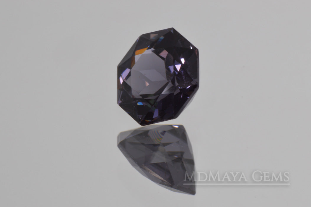 Beautiful Violetish Blue Spinel. Octagon Cut. 1.43 ct