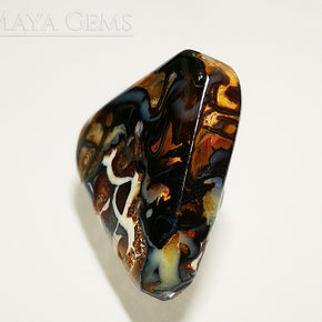 Australian Boulder Opal Cabochon Cut 10.38 ct Natural Matrix Unheated Opal Beautiful Pattern