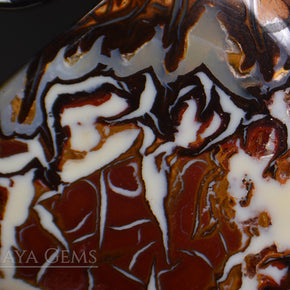 Australian Boulder Opal Cabochon Cut 10.38 ct Natural Matrix Unheated Opal Beautiful Pattern