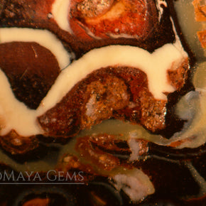 Australian Boulder Opal Cabochon Cut 10.38 ct Natural Matrix Unheated Opal Beautiful Pattern