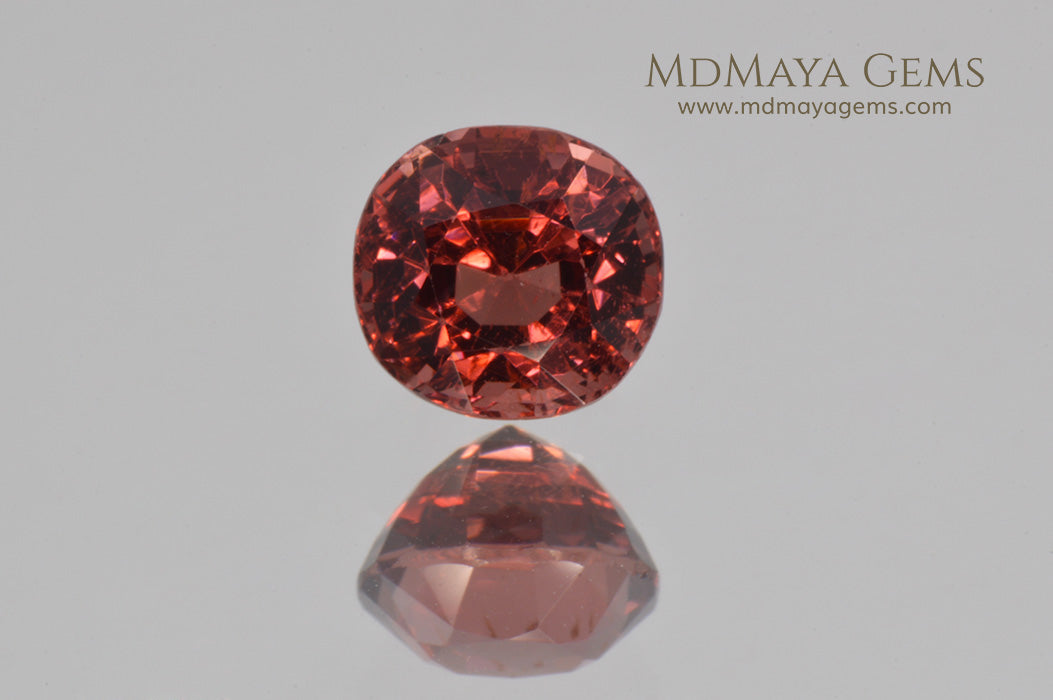 Magnificent Rich Orange Red Spinel Cushion Cut 1.22 ct