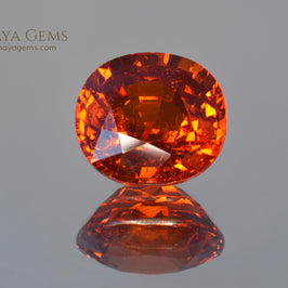 Amazing Orange Spessartite Garnet Oval cut 9.24 ct