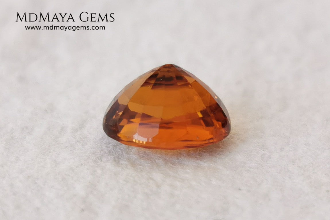 Natural Orange Tourmaline from Tanzania. 1.25 ct. Oval cut. This gem shows a beautiful pleochroism, it will be amazing in a ring. A beautiful natural gemstone without any treatment within affordable for all.