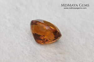  Orange Tourmaline from Tanzania. 2.06ct. Oval cut. There are not many orange gems, although it is the favorite color of many people and these look impressive mounted in jewelry. A natural and untreated precious stone at an affordable price.