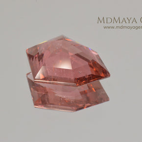 Orangy Red Tourmaline Fancy Cut 3.80 ct