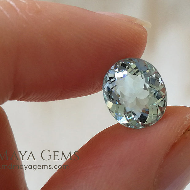 Light Blue Aquamarine Oval cut 2.98 ct