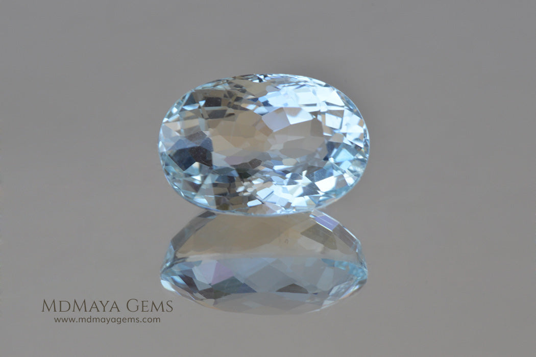 Light Blue Aquamarine Oval cut 2.98 ct
