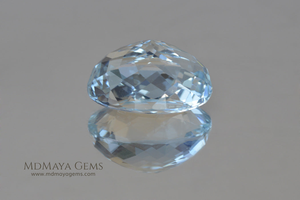 Light Blue Aquamarine Oval cut 2.98 ct