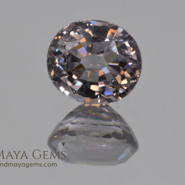 Nice bright Gray Spinel Oval Cut 1.55 ct