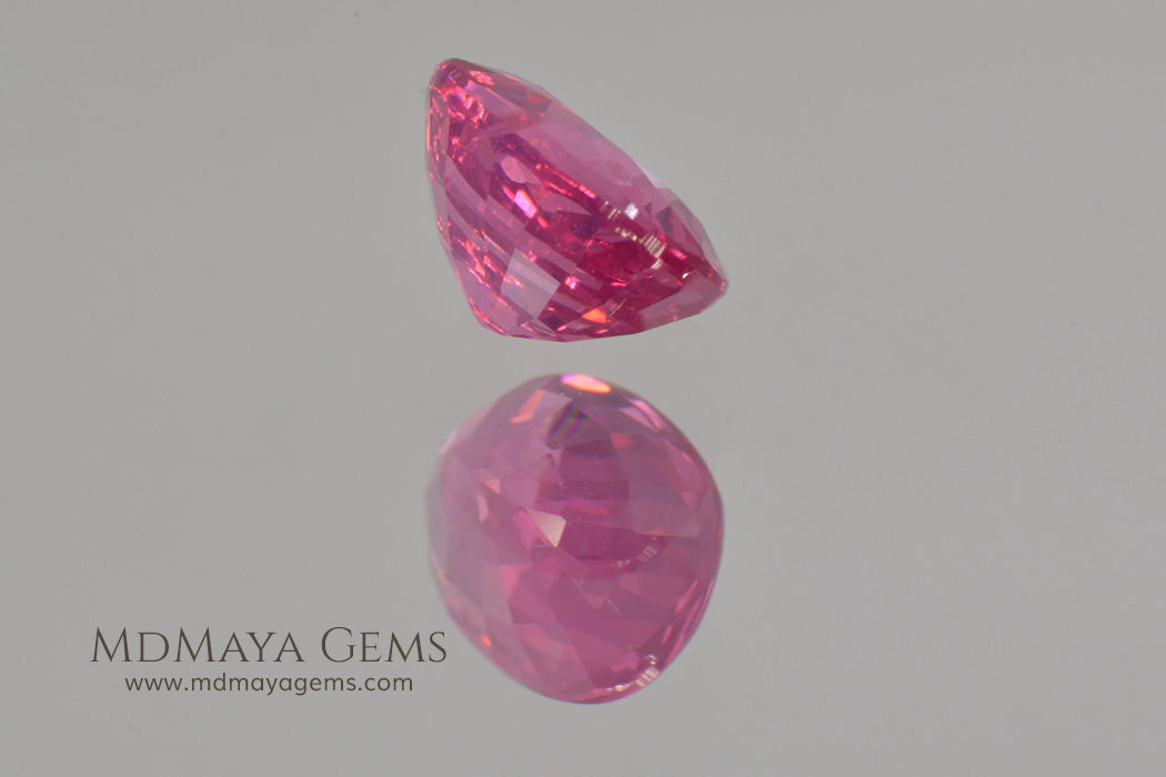 Neon Rich Pink Tanzanian Spinel Oval Cut 1.06 ct
