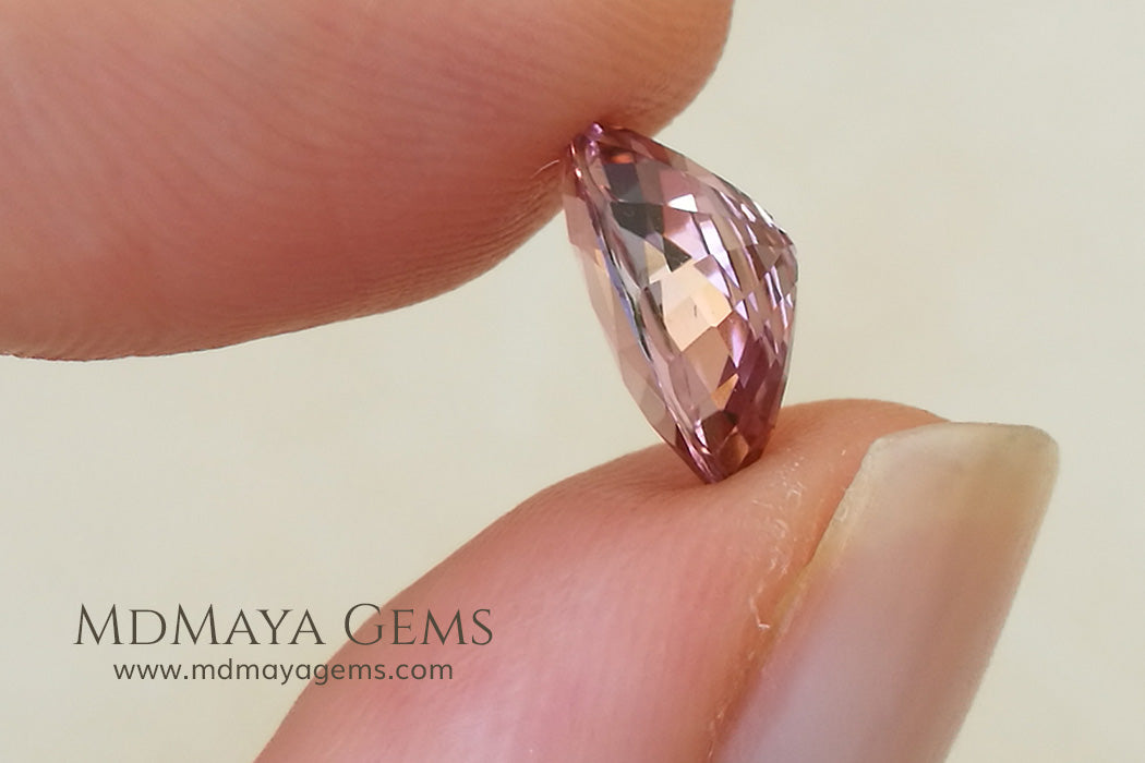 Untreated Peach Tourmaline Gem Oval Cut 2.27 ct