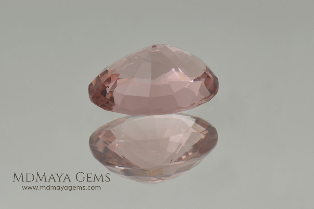 Untreated Peach Tourmaline Gem Oval Cut 2.27 ct