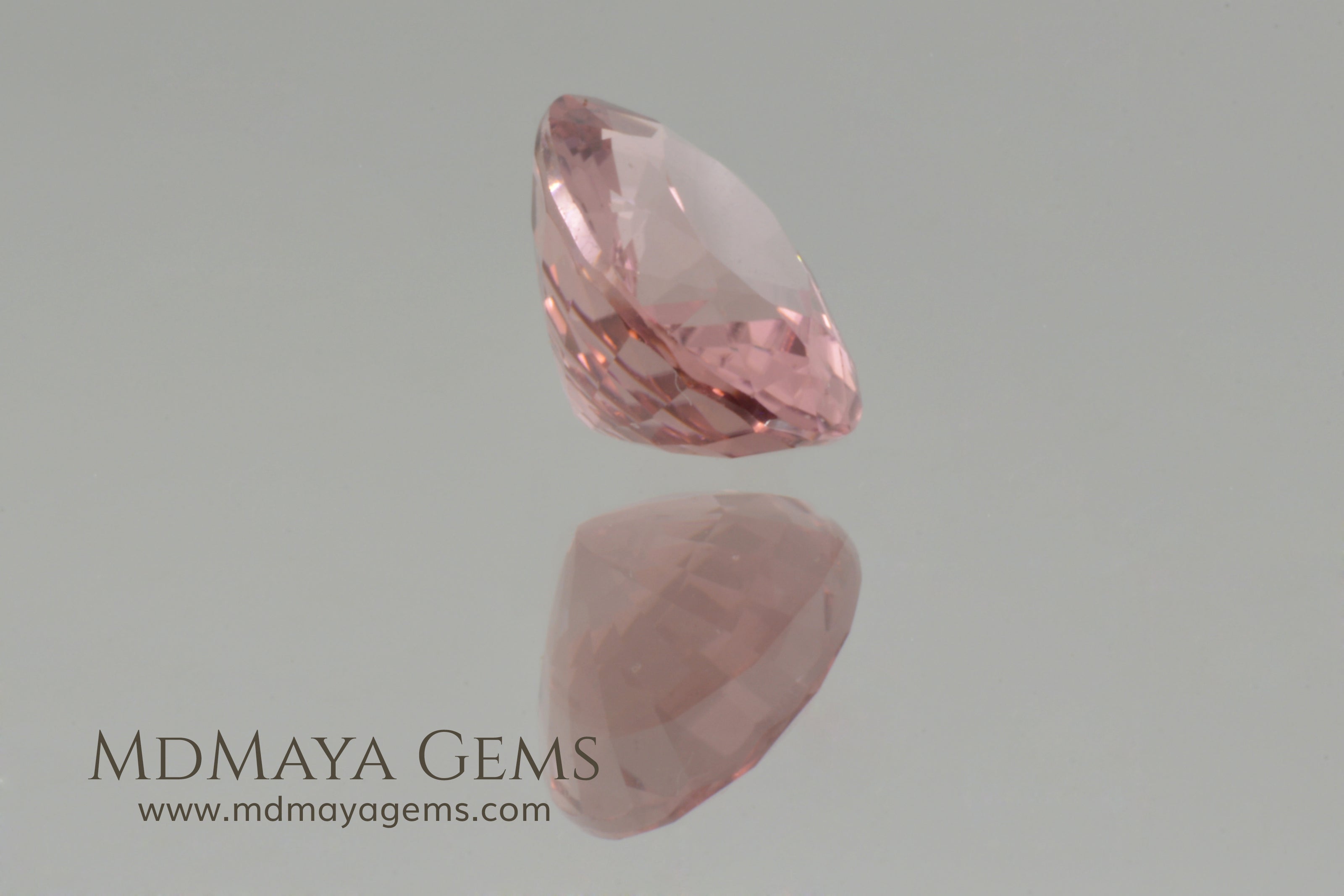 Untreated Peach Tourmaline Gem Oval Cut 2.27 ct