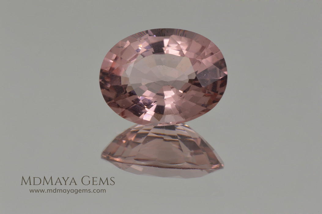 Untreated Peach Tourmaline Gem Oval Cut 2.27 ct