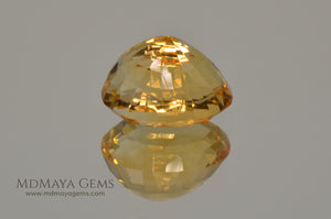 Golden Yellow Citrine Oval Cut 7.68 ct