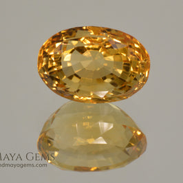Golden Yellow Citrine Oval Cut 7.68 ct