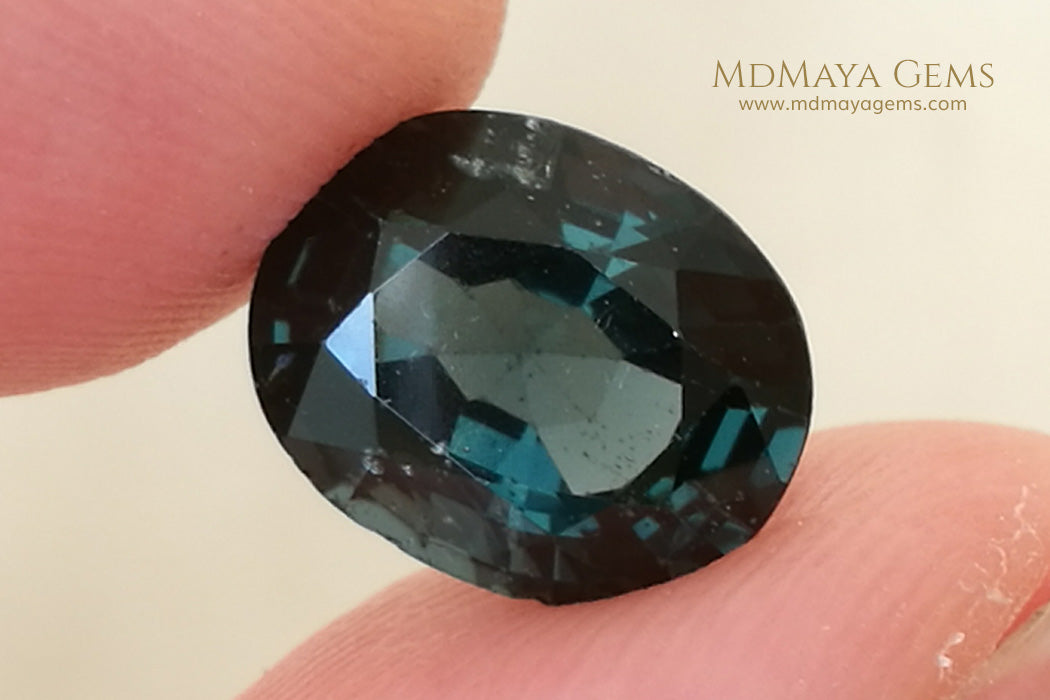 Beautiful Pair of Deep Blue Mogok Spinel Oval cut 6.34 ct total